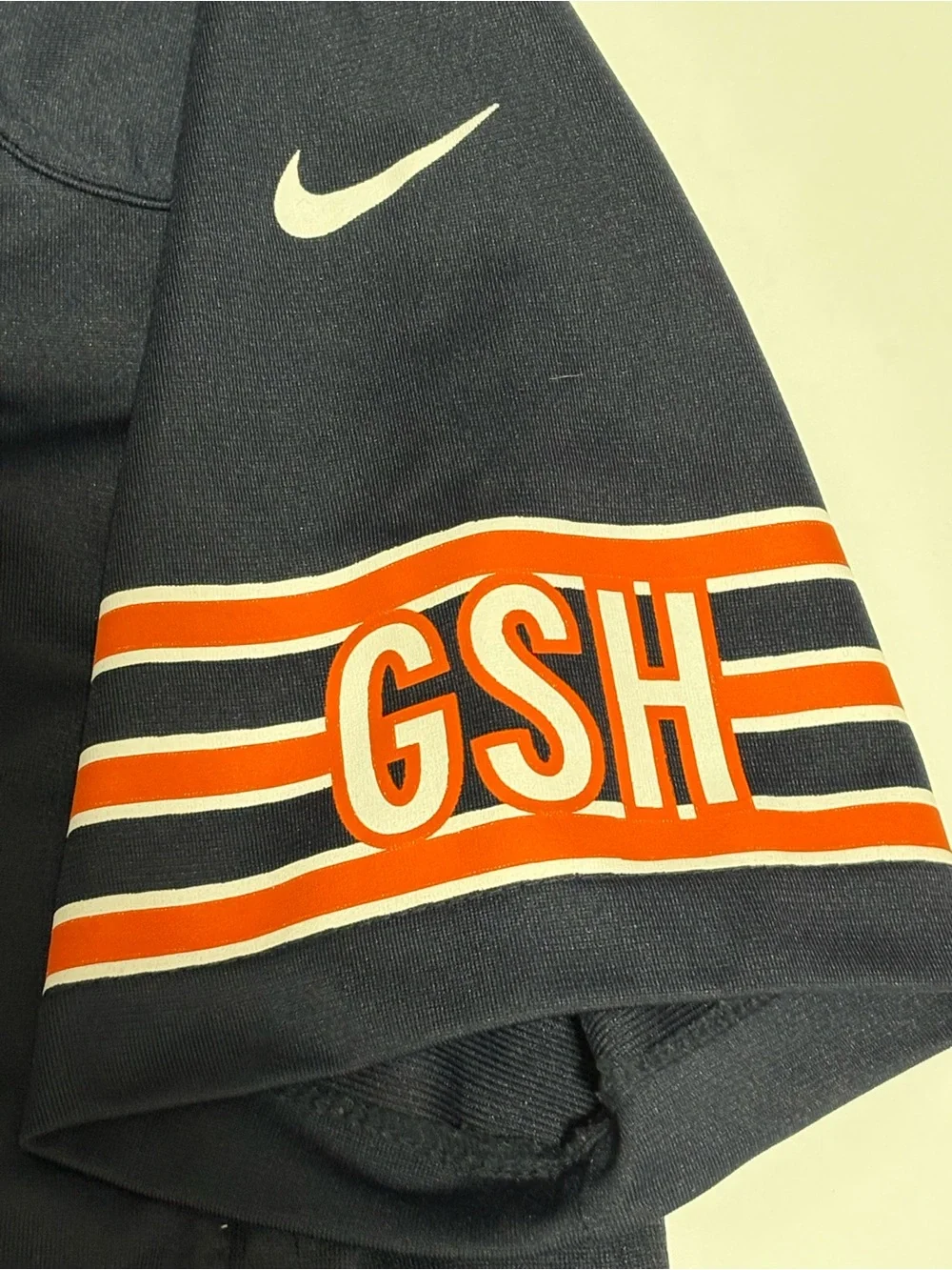 Nike Navy and Orange Chicago Bears Game Jersey